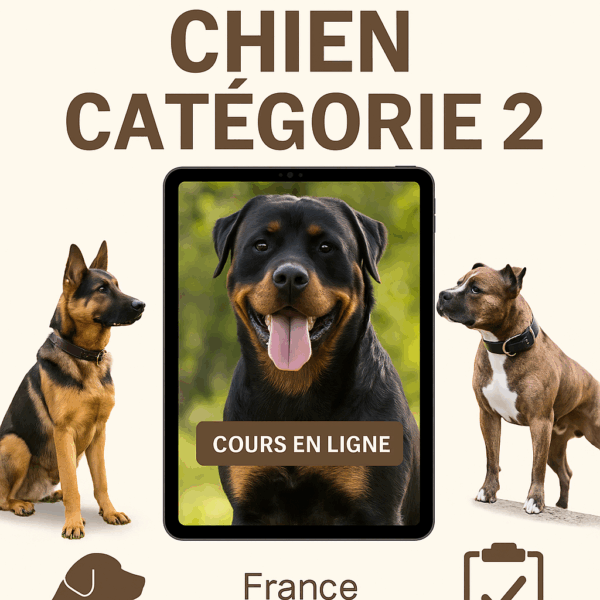 Formation chien catégorie 2