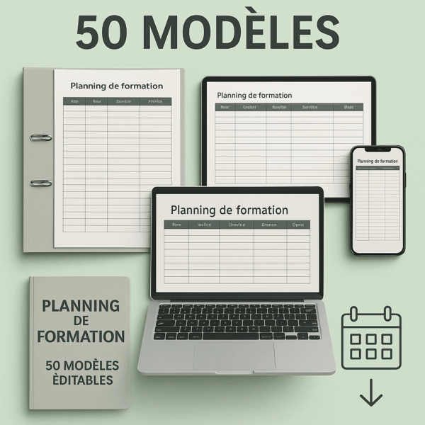 Planning de formation (50 modèles)